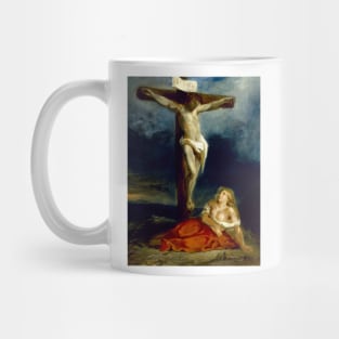 Saint Mary Magdalene at the Foot of the Cross by Eugene Delacroix Mug